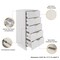 Manhattan Comfort Granville White 5-Drawer Tall Dresser, 3-Drawer Standard Dresser and 6-Drawer Double Dresser GRAN031 - alternate 7